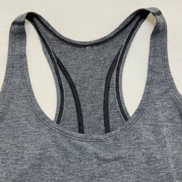 Under Armour Racerback Tank Women's Small Charcoal Gray Heat Gear Activewear GUC - Picture 5 of 5